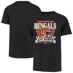 Cincinnati Bengals '47 Stripe Splash Franklin Throwback T-Shirt - Black T-shirts