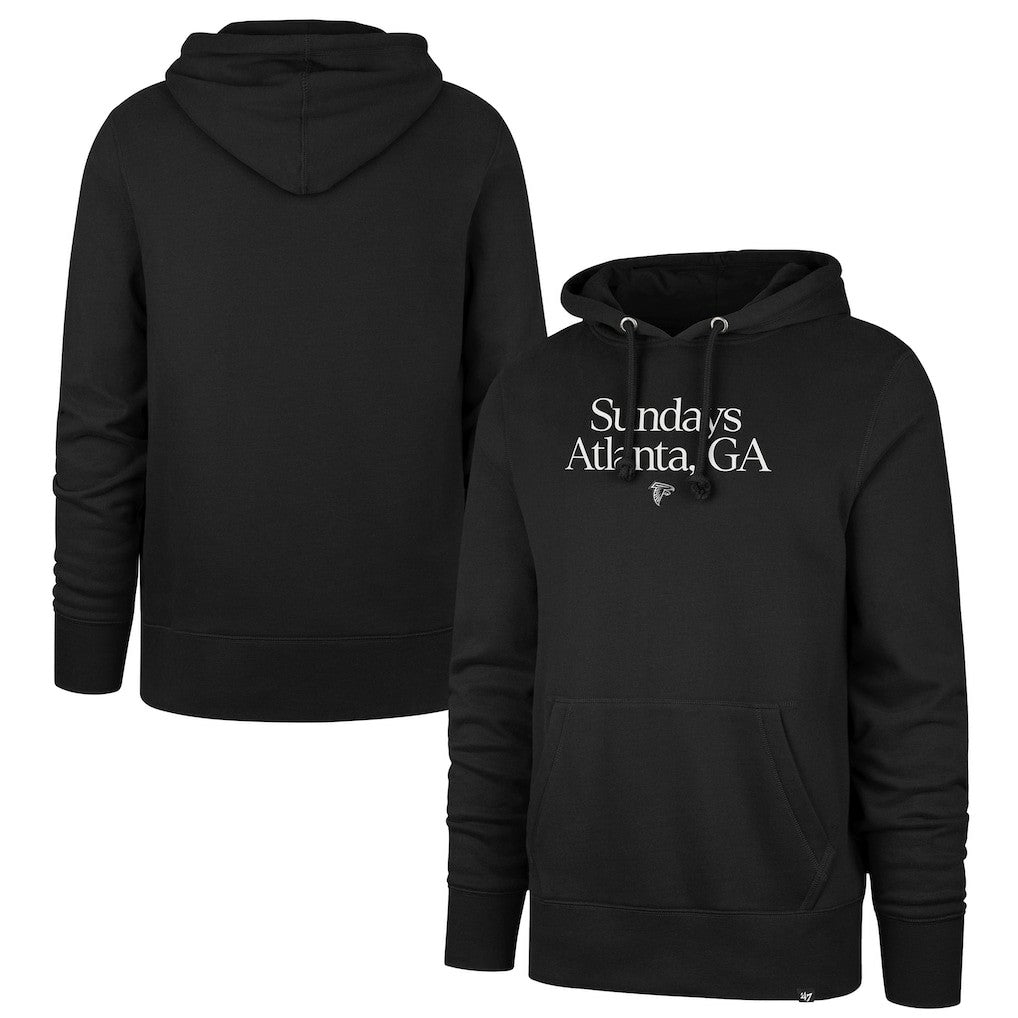 Atlanta Falcons '47 Sundays Regional Headline Hoodie - Black Hoodies