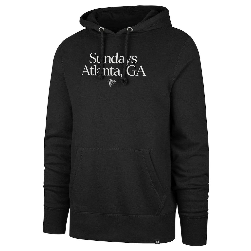 Atlanta Falcons '47 Sundays Regional Headline Hoodie - Black Hoodies