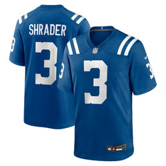 Spencer Shrader Indianapolis Colts Team Game Jersey - Royal Jerseys