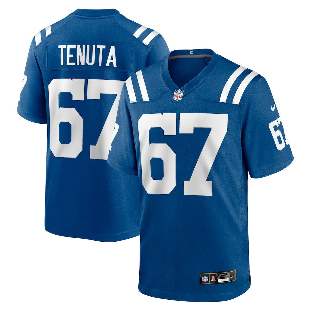 Luke Tenuta Indianapolis Colts Team Game Jersey - Royal Jerseys
