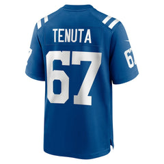 Luke Tenuta Indianapolis Colts Team Game Jersey - Royal Jerseys