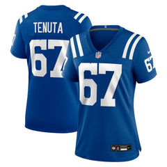 Luke Tenuta Indianapolis Colts Women's Team Game Jersey - Royal Jerseys