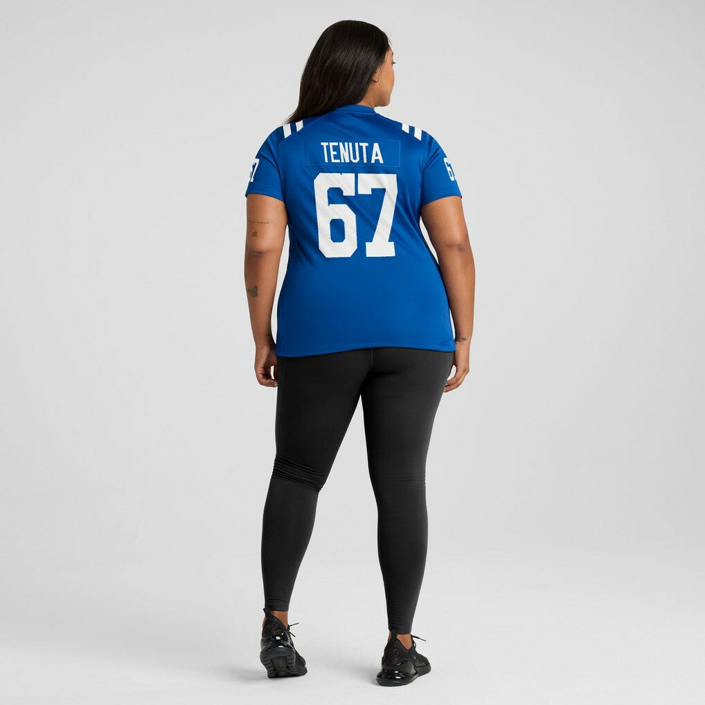 Luke Tenuta Indianapolis Colts Women's Team Game Jersey - Royal Jerseys