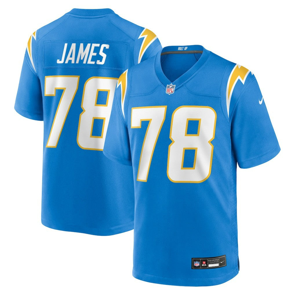Andre James Los Angeles Chargers Team Game Jersey - Powder Blue Jerseys