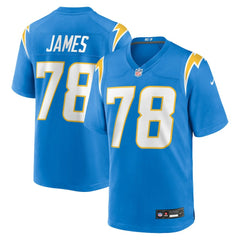 Andre James Los Angeles Chargers Team Game Jersey - Powder Blue Jerseys