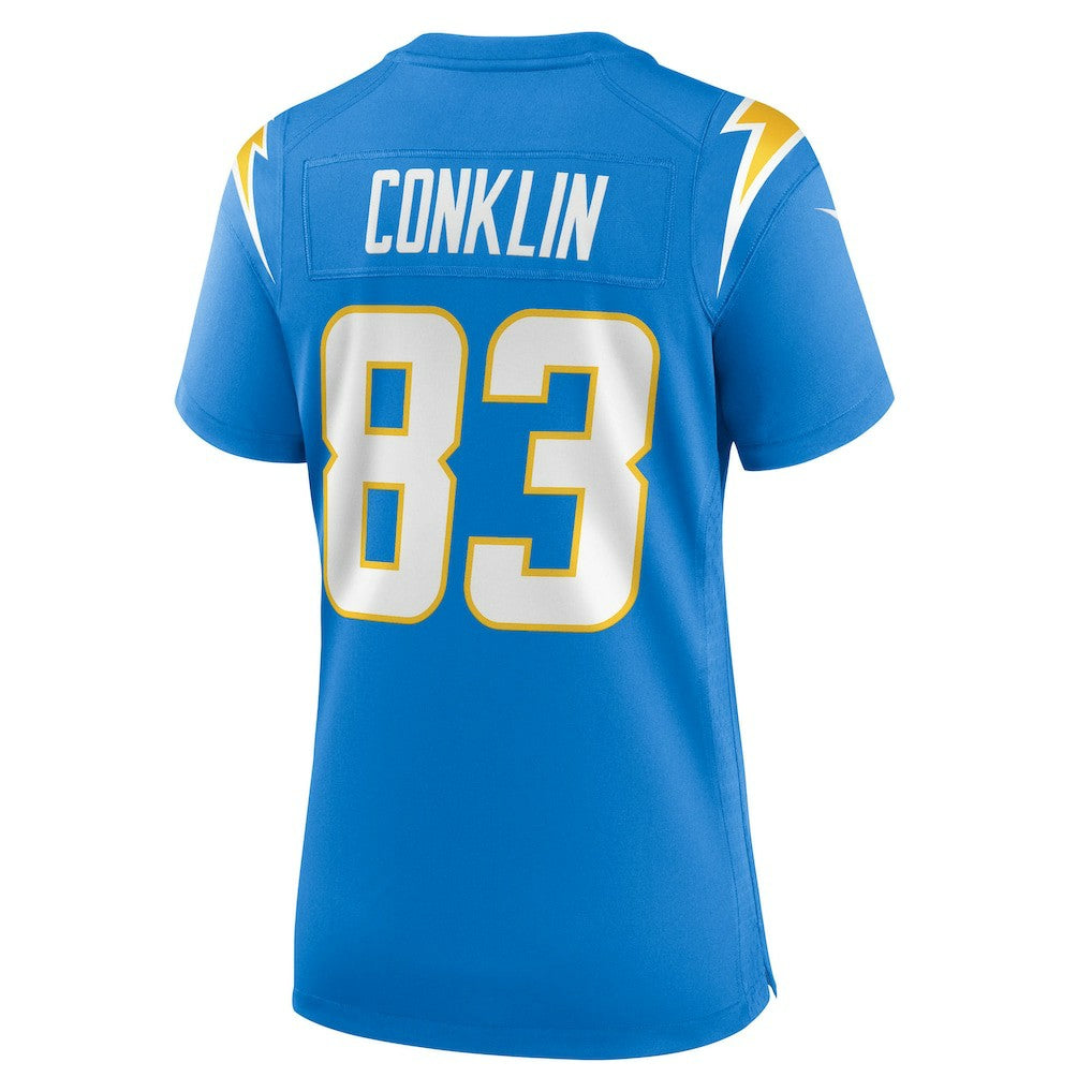 Tyler Conklin Los Angeles Chargers Women's Team Game Jersey - Powder Blue Jerseys