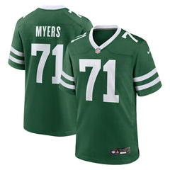 Josh Myers New York Jets Team Game Jersey - Legacy Green Jerseys