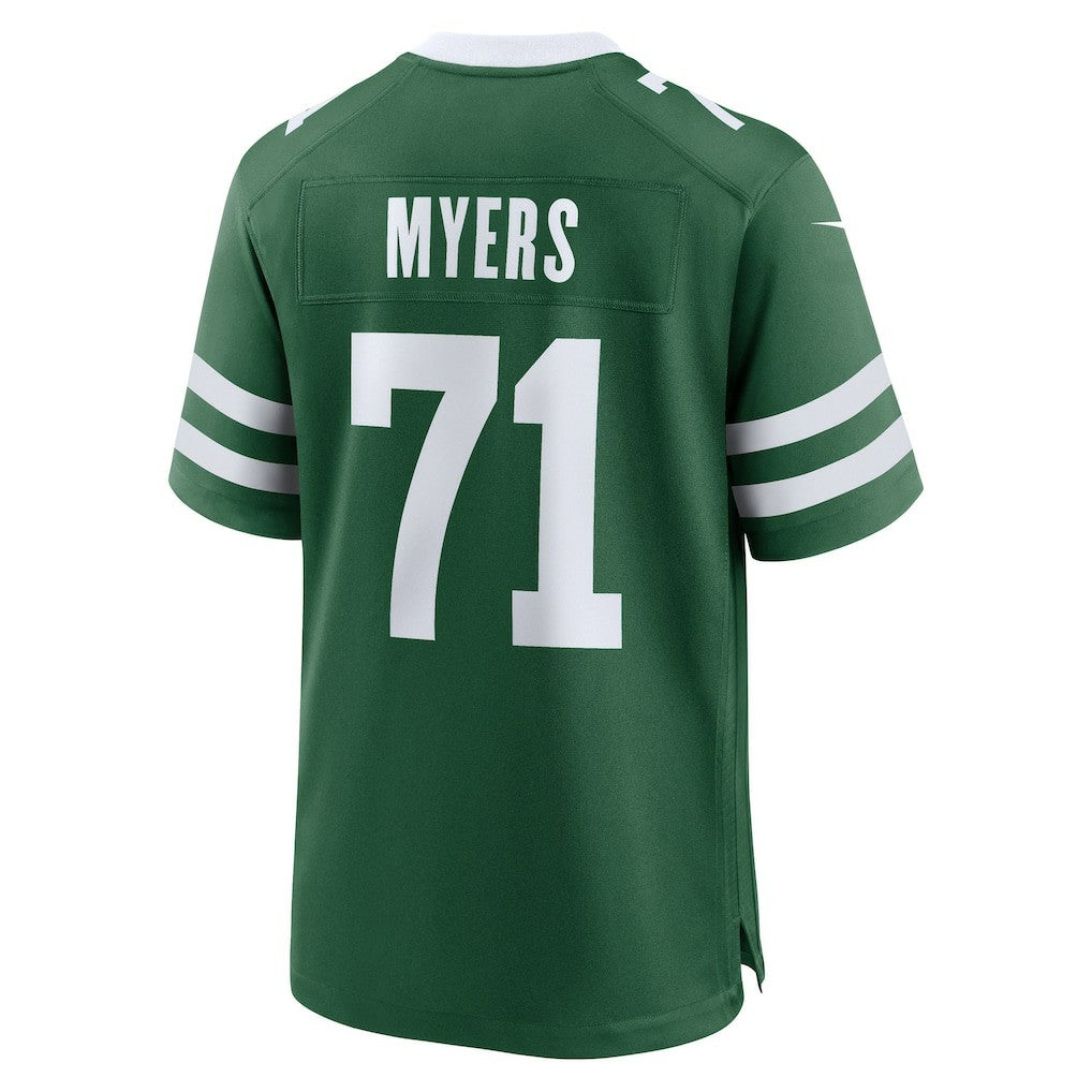 Josh Myers New York Jets Team Game Jersey - Legacy Green Jerseys