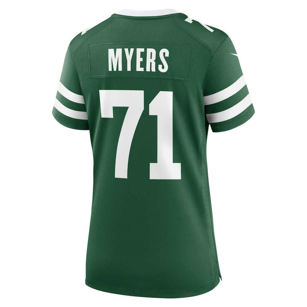 Josh Myers New York Jets Women's Game Jersey - Legacy Green Jerseys
