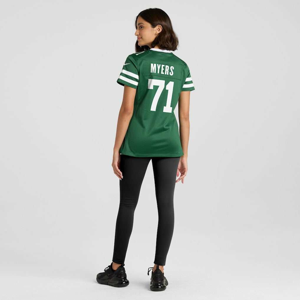 Josh Myers New York Jets Women's Game Jersey - Legacy Green Jerseys