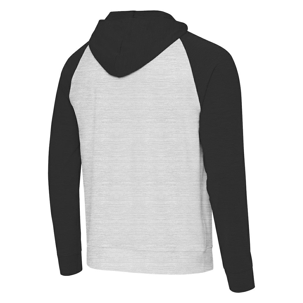 Washington Commanders Antigua Urgent Pullover Hoodie - Heather Gray/Black Hoodies