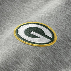 Green Bay Packers Antigua Urgent Pullover Hoodie - Heather Gray/Black Hoodies