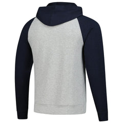 Chicago Bears Antigua Urgent Pullover Hoodie - Heather Gray/Navy Hoodies