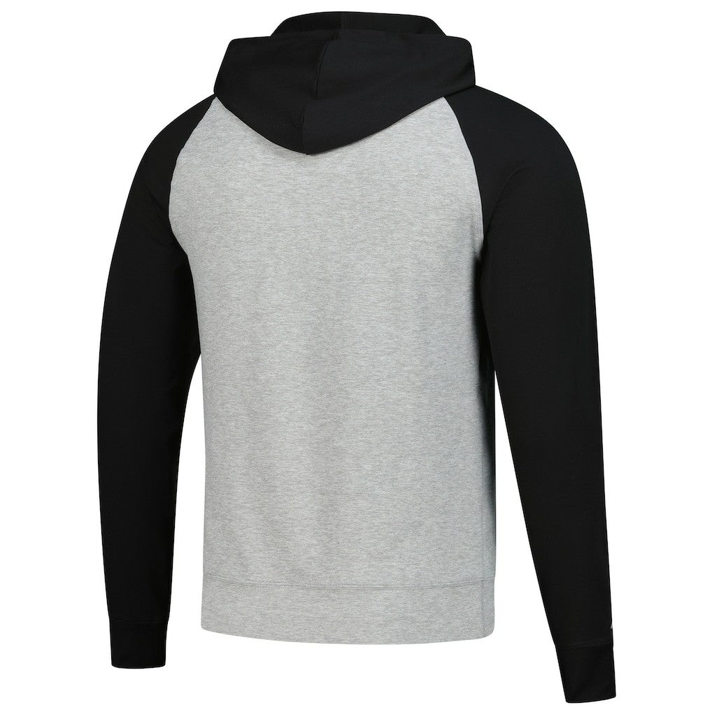 Cleveland Browns Antigua Urgent Pullover Hoodie - Heather Gray/Black Hoodies
