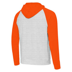 Miami Dolphins Antigua Urgent Pullover Hoodie - Gray/Orange Hoodies