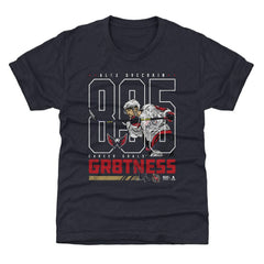 Alexander Ovechkin Washington Capitals 500 Level Youth NHL All-Time Leading Goal Scorer Outline T-Shirt - Navy | US 203089736