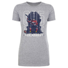 Alexander Ovechkin Washington Capitals 500 Level Women's NHL All-Time Leading Goal Scorer Throne T-Shirt - Heather Gray | US 203089754