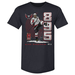 Alexander Ovechkin Washington Capitals 500 Level NHL All-Time Leading Goal Scorer Tri-Blend Vertical T-Shirt - Navy | US 203089760