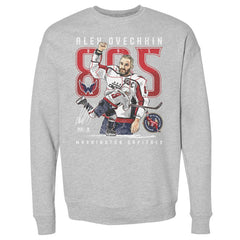 Alexander Ovechkin Washington Capitals 500 Level NHL All-Time Leading Goal Scorer The Shot Pullover Sweatshirt - Heather Gray | US 203089767