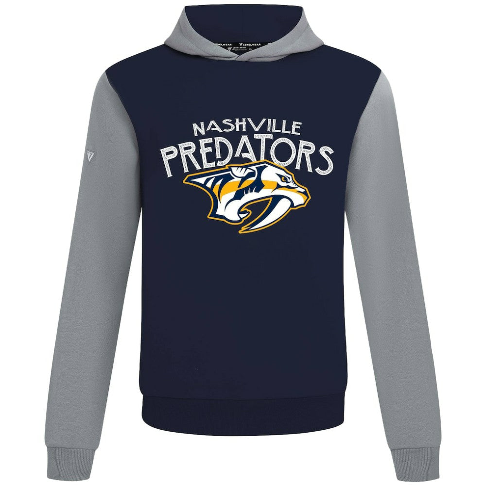 Nashville Predators Levelwear Ultimate Mission Pullover Hoodie - Navy/Gray | US 203091702