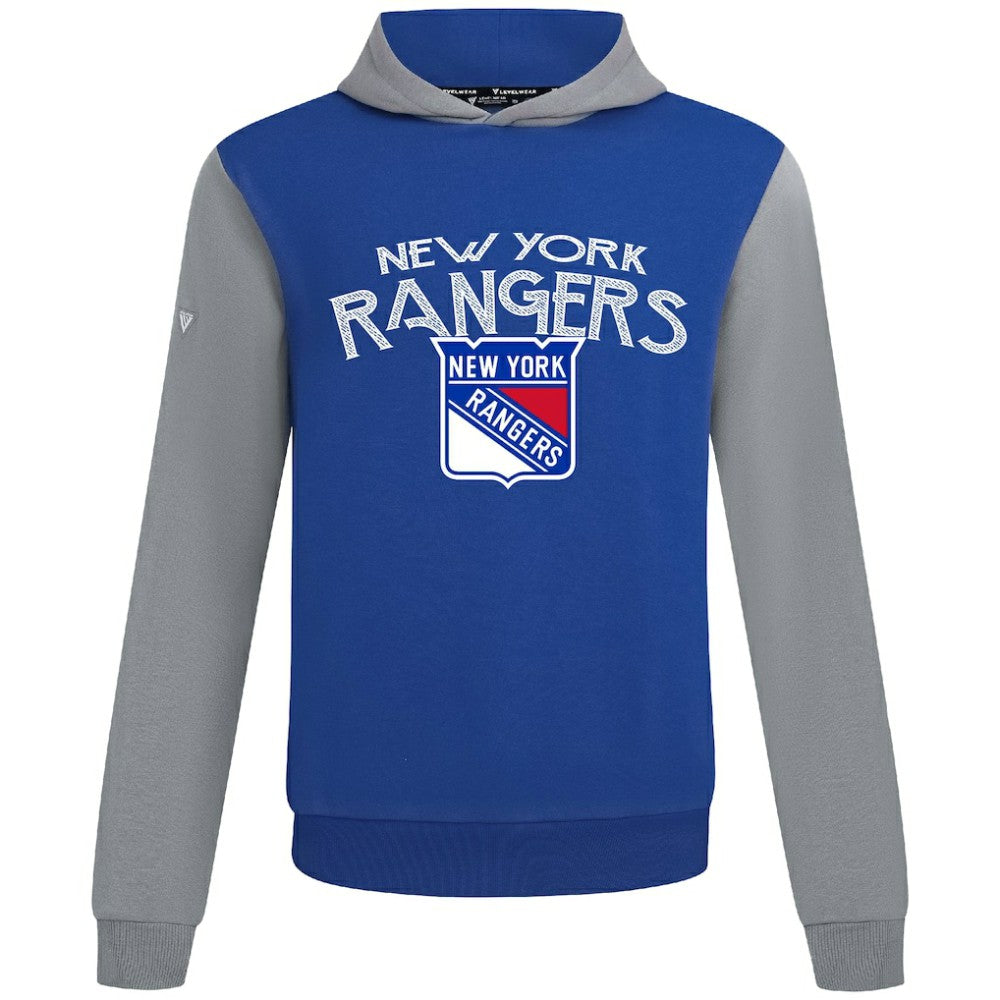 New York Rangers Levelwear Ultimate Mission Pullover Hoodie - Royal/Gray | US 203091712