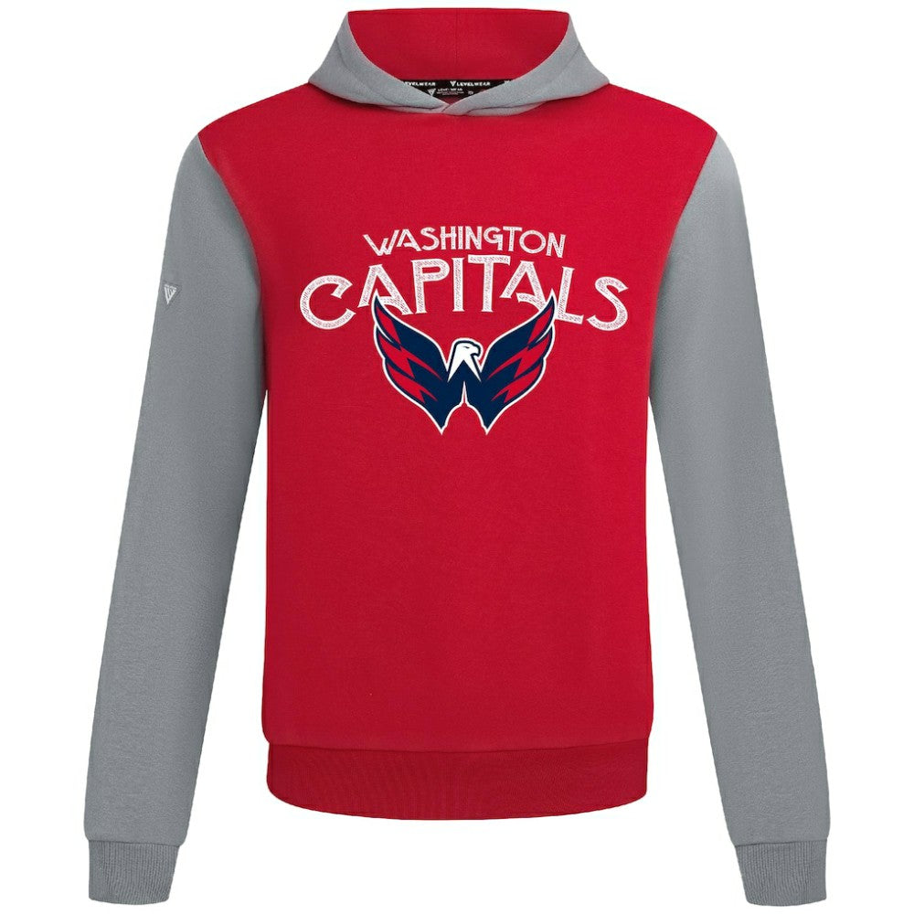 Washington Capitals Levelwear Ultimate Mission Pullover Hoodie - Red/Gray | US 203091719