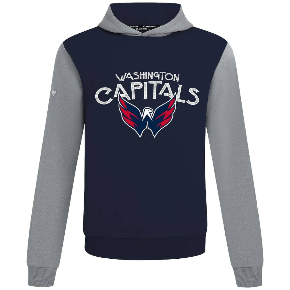 Washington Capitals Levelwear Ultimate Mission Pullover Hoodie - Navy/Gray | US 203091722