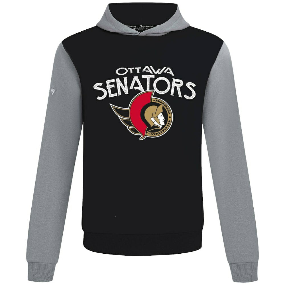 Ottawa Senators Levelwear Ultimate Mission Pullover Hoodie - Black/Gray | US 203091727