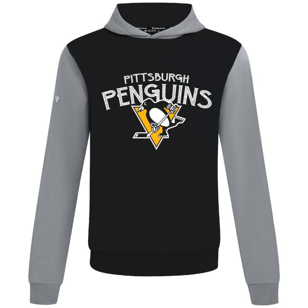 Pittsburgh Penguins Levelwear Ultimate Mission Pullover Hoodie - Black/Gray | US 203091733