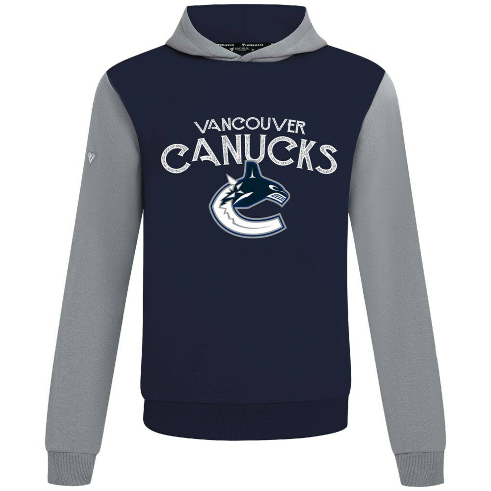 Vancouver Canucks Levelwear Ultimate Mission Pullover Hoodie - Navy/Gray | US 203091738