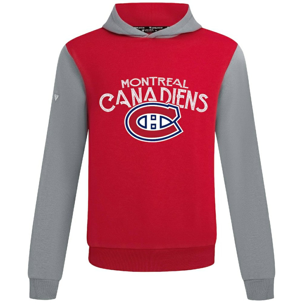 Montreal Canadiens Levelwear Ultimate Mission Pullover Hoodie - Red/Gray | US 203091739