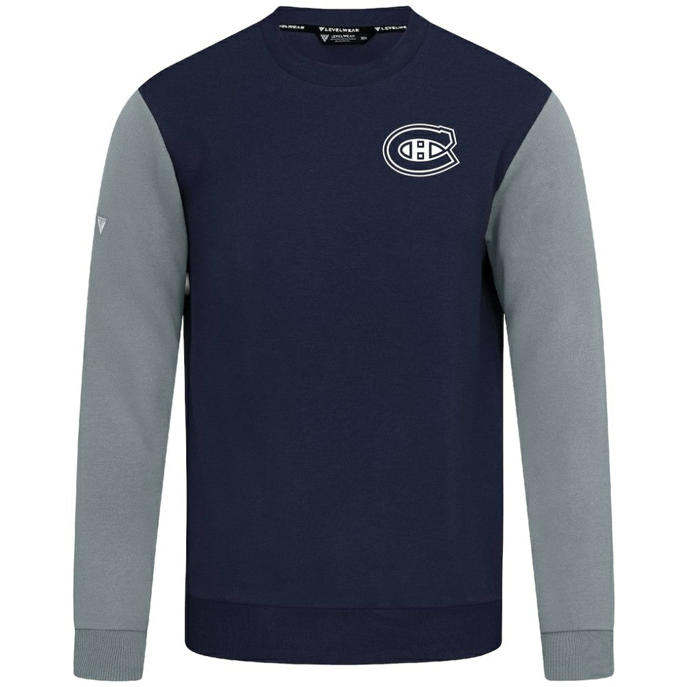 Montreal Canadiens Levelwear Ultimate Response Sweatshirt - Navy/Gray | US 203091759