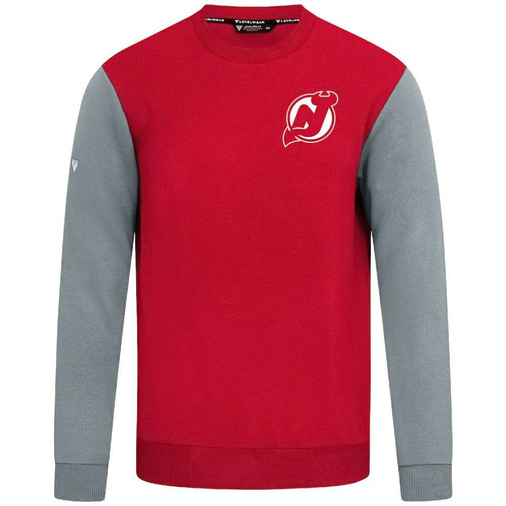 New Jersey Devils Levelwear Ultimate Response Sweatshirt - Red/Gray | US 203091764