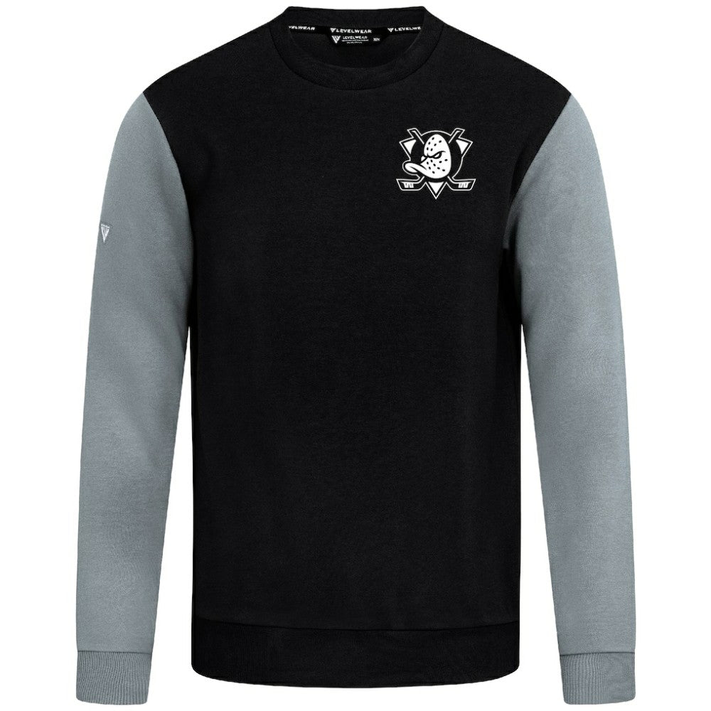 Anaheim Ducks Levelwear Ultimate Response Sweatshirt - Black/Gray | US 203091767