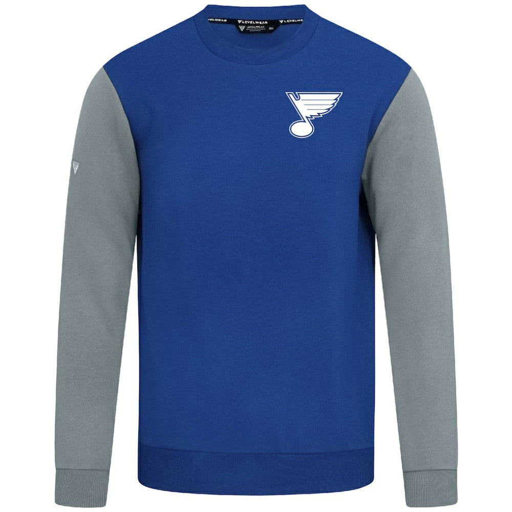St. Louis Blues Levelwear Ultimate Response Sweatshirt - Royal/Gray | US 203091776