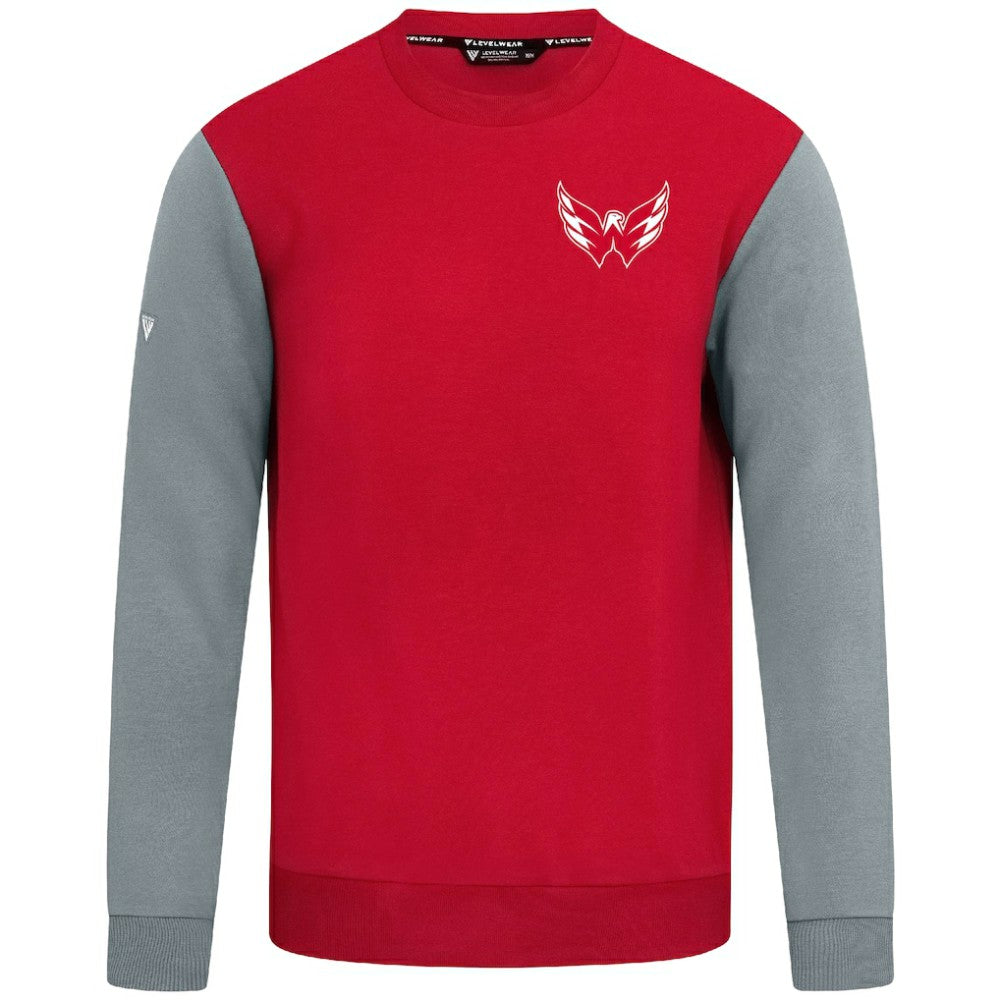Washington Capitals Levelwear Ultimate Response Sweatshirt - Red/Gray | US 203091784