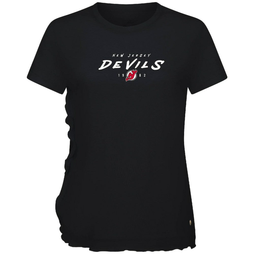 New Jersey Devils Levelwear Women's Airflow Scratched T-Shirt - Black | US 203091797