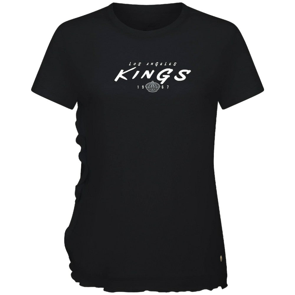 Los Angeles Kings Levelwear Women's Airflow Scratched T-Shirt - Black | US 203091813