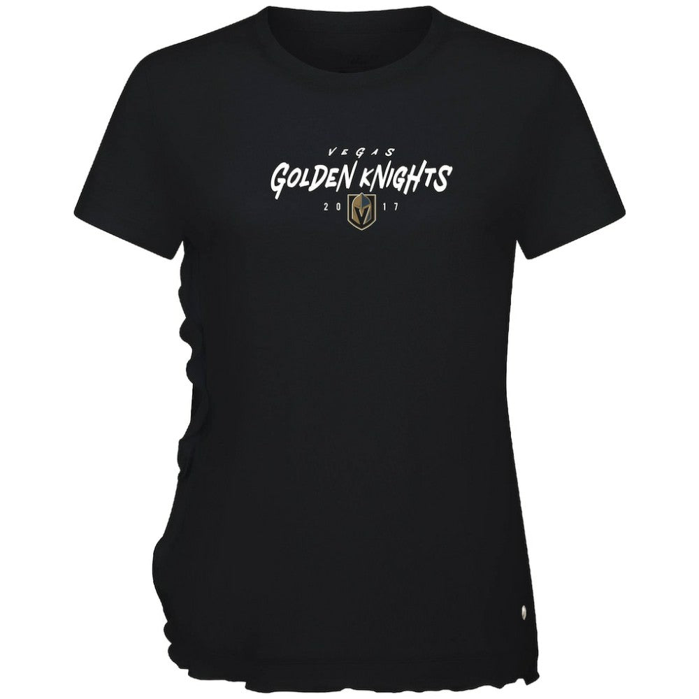 Vegas Golden Knights Levelwear Women's Airflow Scratched T-Shirt - Black | US 203091816