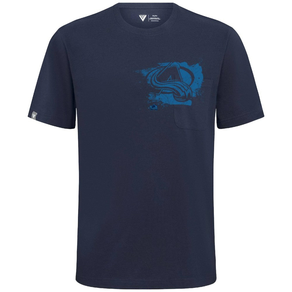 Colorado Avalanche Levelwear Focal Blasted T-Shirt - Navy | US 203091858