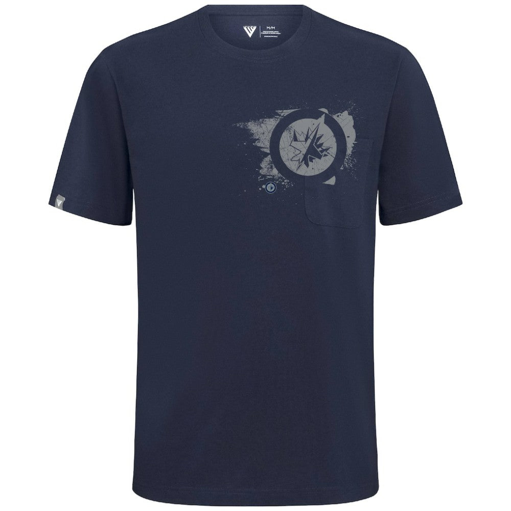 Winnipeg Jets Levelwear Focal Blasted T-Shirt - Navy | US 203091867