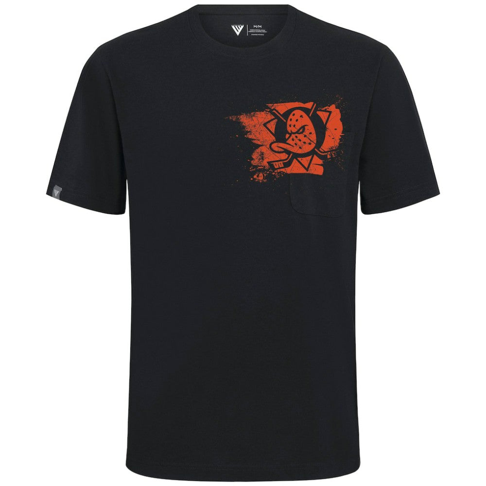 Anaheim Ducks Levelwear Focal Blasted T-Shirt - Black | US 203091880