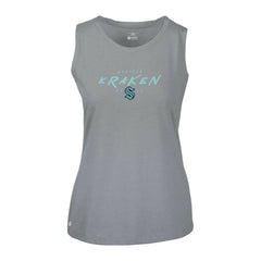 Seattle Kraken Levelwear Women's Macy Scratched Tank Top - Gray | US 203091887
