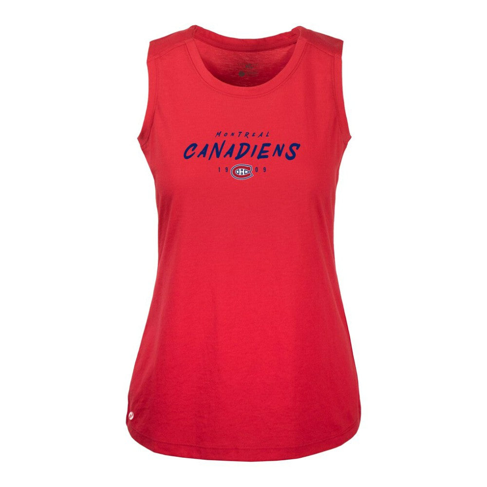 Montreal Canadiens Levelwear Women's Macy Scratched Tank Top - Red | US 203091902