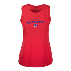 New York Rangers Levelwear Women's Macy Scratched Tank Top - Red | US 203091936