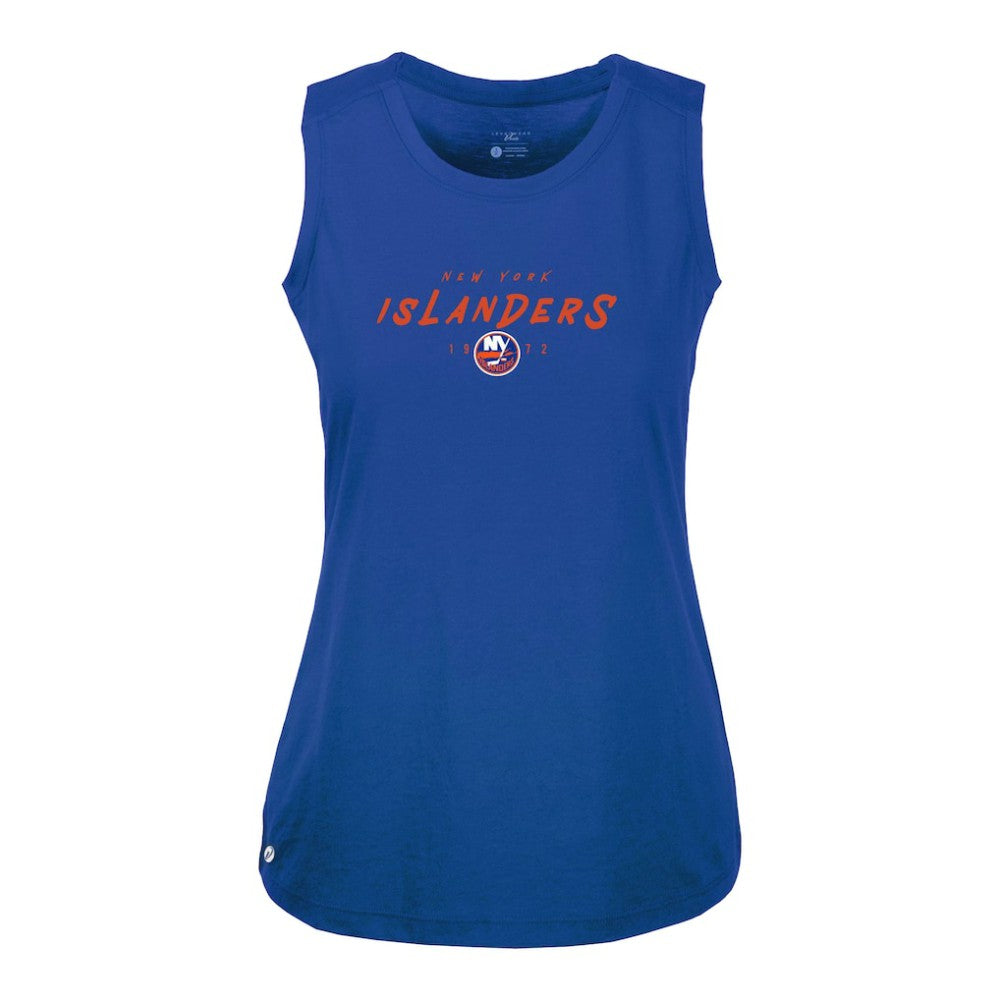 New York Islanders Levelwear Women's Macy Scratched Tank Top - Royal | US 203091938