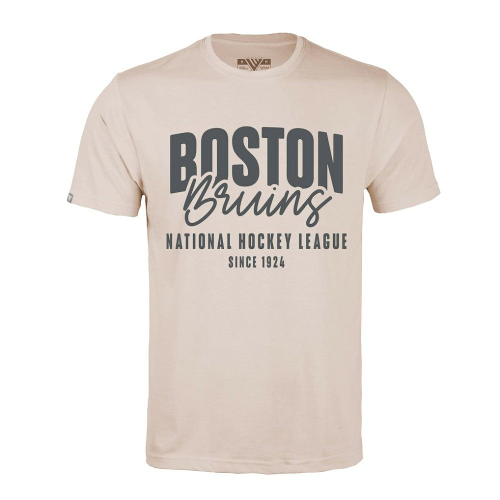 Boston Bruins Levelwear Richmond Response T-Shirt - Khaki | US 203091952