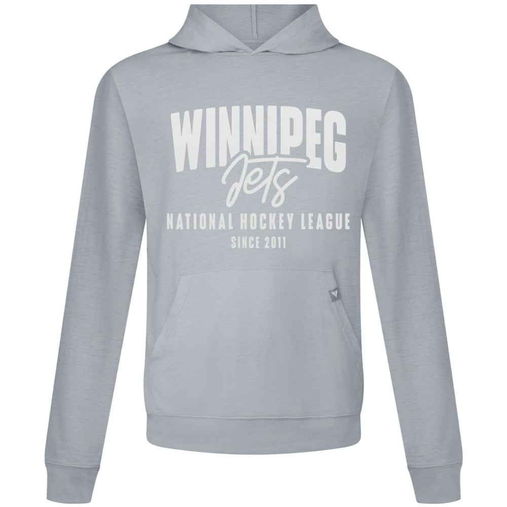 Winnipeg Jets Levelwear Relay Response Pullover Hoodie - Gray | US 203092124