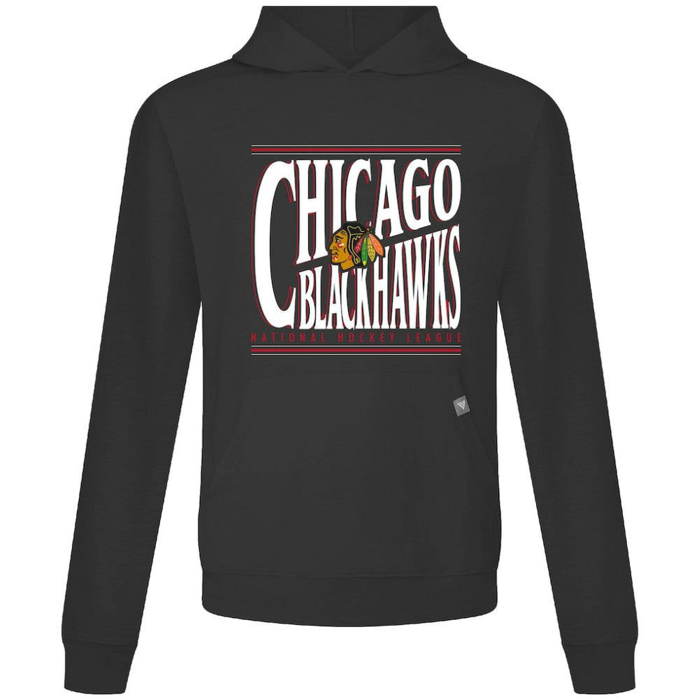 Chicago Blackhawks Levelwear Relay Powerhouse Pullover Hoodie - Black | US 203092136